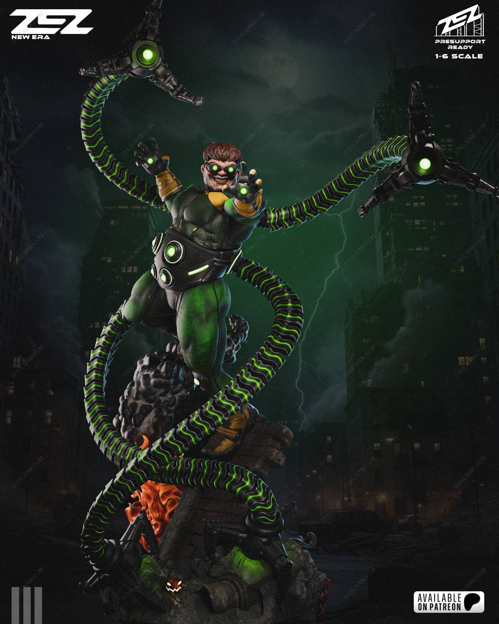 P站图纸印象馆 ZEZ STUDIOS 漫威 章鱼博士 ZEZ STUDIOS 漫威 章鱼博士