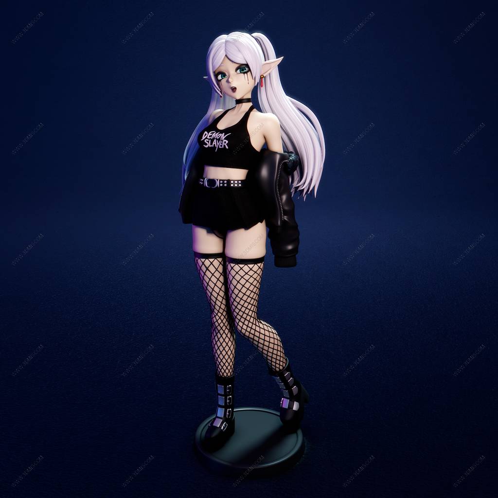 P站图纸印象馆 FunserviceSTL 葬送的芙莉莲 哥特风格的芙莉莲 FunserviceSTL 葬送的芙莉莲 哥特风格的芙莉莲