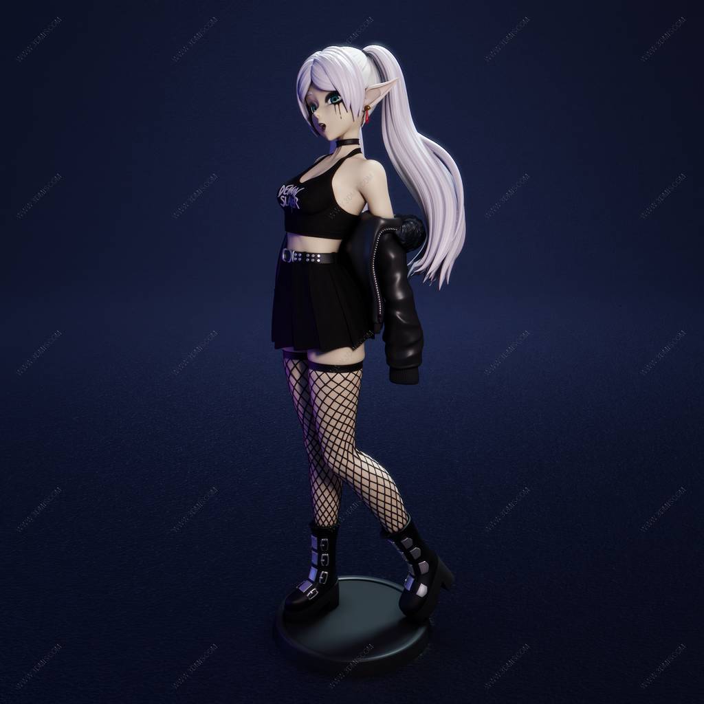 P站图纸印象馆 FunserviceSTL 葬送的芙莉莲 哥特风格的芙莉莲 FunserviceSTL 葬送的芙莉莲 哥特风格的芙莉莲