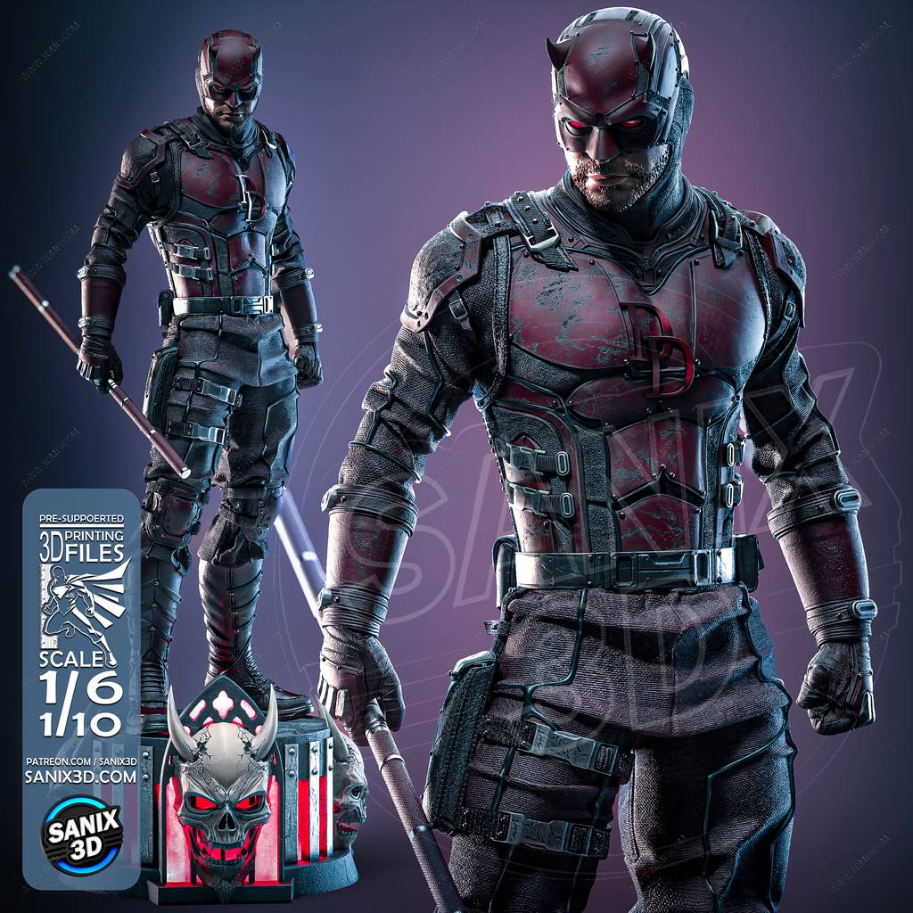 P站图纸印象馆 Sanix3d 漫威 超胆侠 Sanix3d 漫威 超胆侠