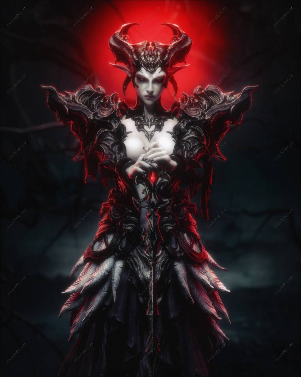 P站图纸印象馆 CA3D 灰烬谷的女王 CA3D 灰烬谷的女王