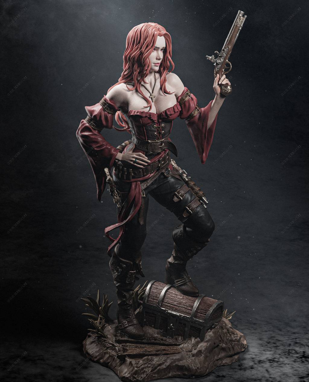 P站图纸印象馆 CA3D 海洋神话 女海盗 CA3D 海洋神话 女海盗