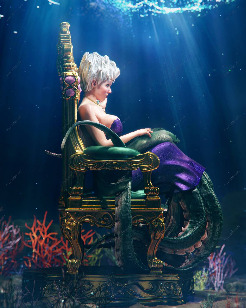 P站图纸印象馆 CA3D 深海女王 乌苏拉 CA3D 深海女王 乌苏拉