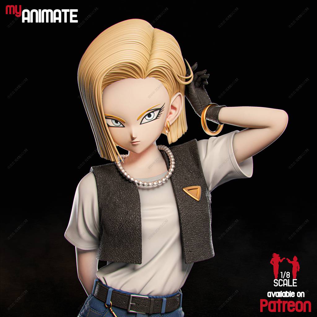 P站图纸印象馆 Chibi Station 龙珠 人造人18号 Chibi Station 龙珠 人造人18号