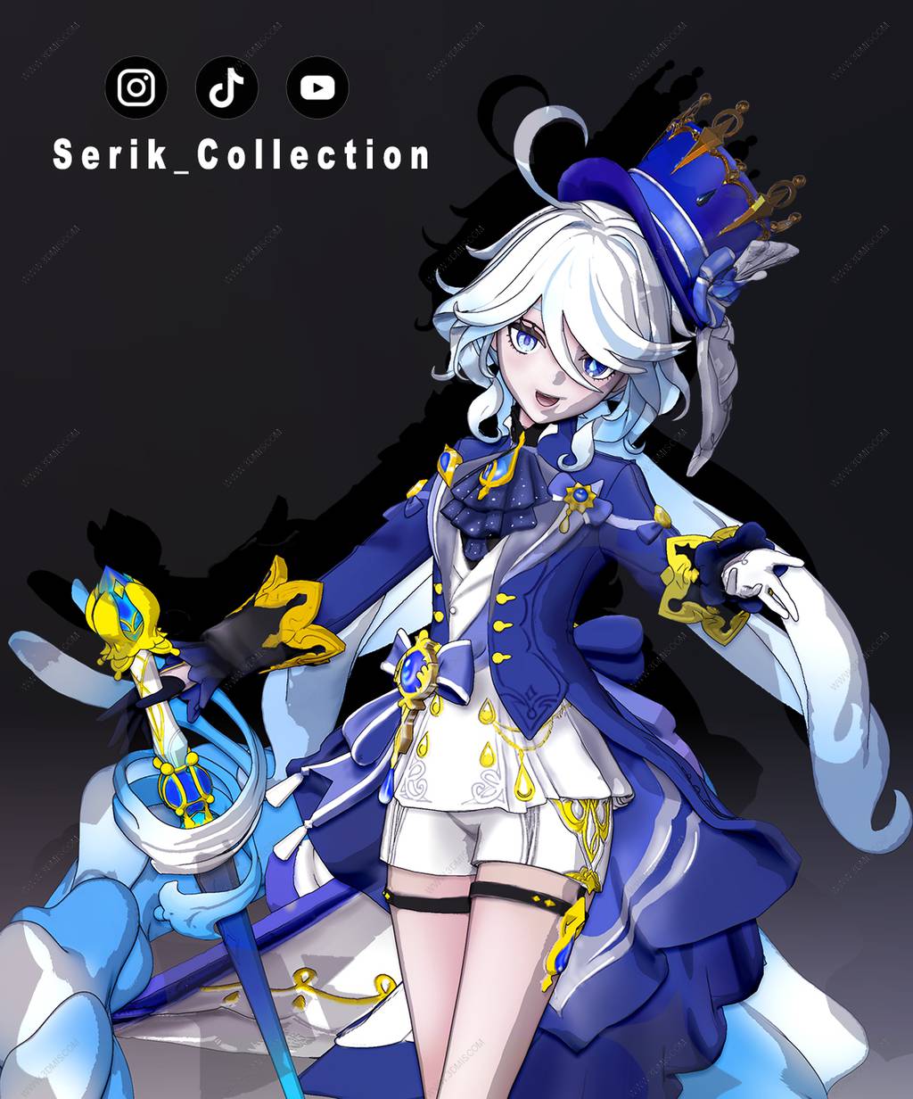 P站图纸印象馆 Serik 原神 芙宁娜 Serik 原神 芙宁娜