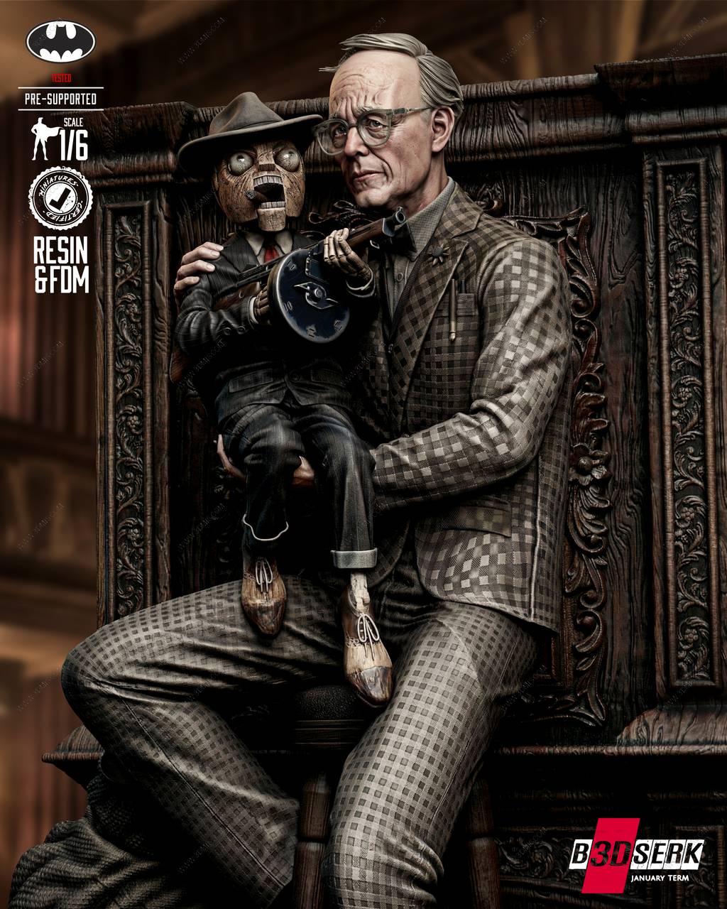 P站图纸印象馆 B3DSERK DC漫画 疤脸和腹语者 B3DSERK DC漫画 疤脸和腹语者