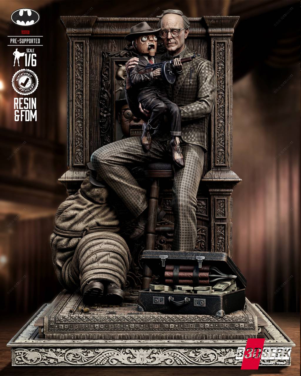 P站图纸印象馆 B3DSERK DC漫画 疤脸和腹语者 B3DSERK DC漫画 疤脸和腹语者