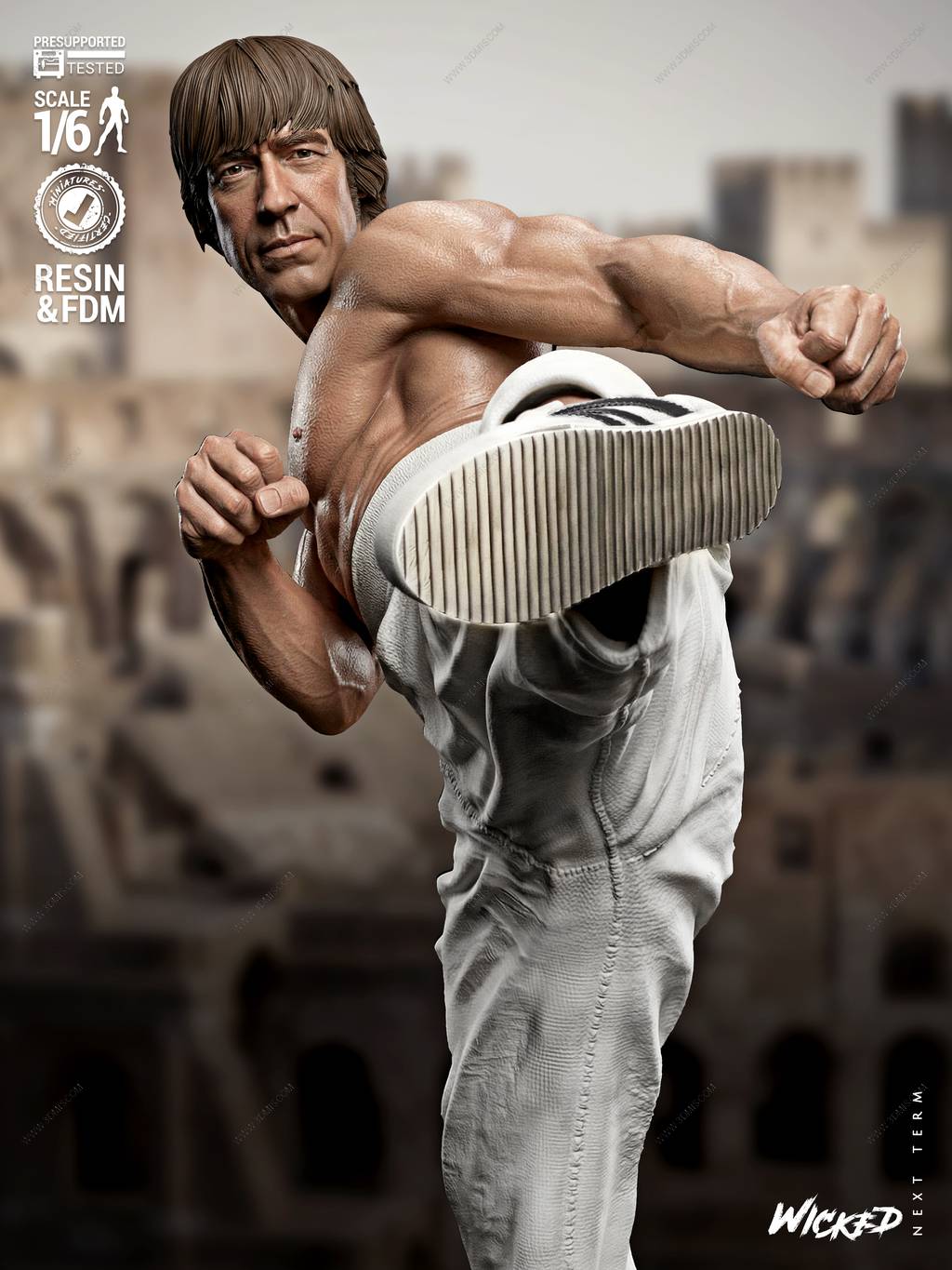 P站图纸印象馆 3DWicked 猛龙过江 查克·诺里斯 3DWicked 猛龙过江 查克·诺里斯