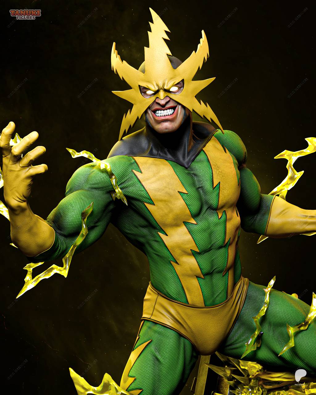 P站图纸印象馆 Tanuki Figures 漫威 电光人 Tanuki Figures 漫威 电光人