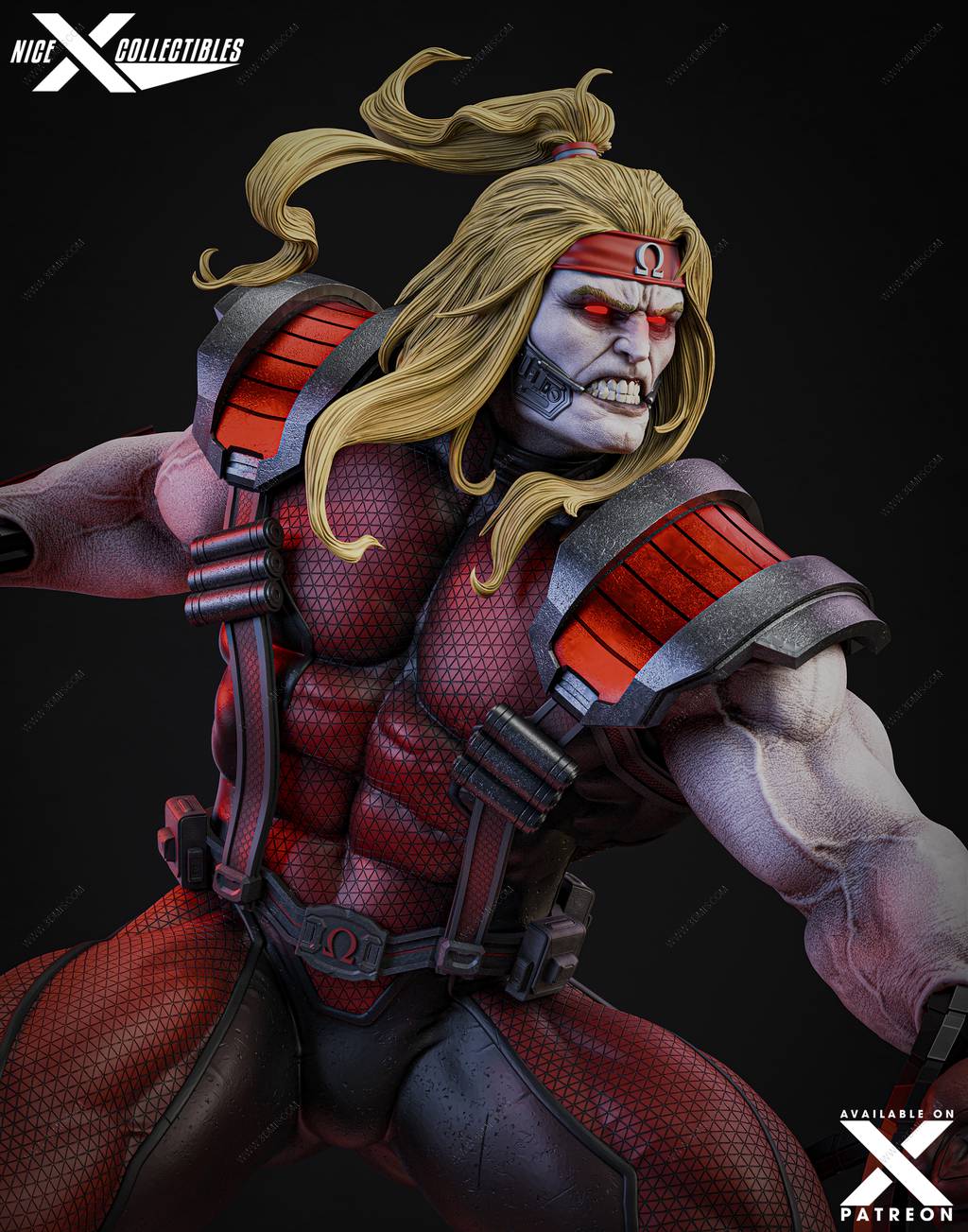 P站图纸印象馆 Nice X Collectibles 漫威 红色欧米伽 Nice X Collectibles 漫威 红色欧米伽