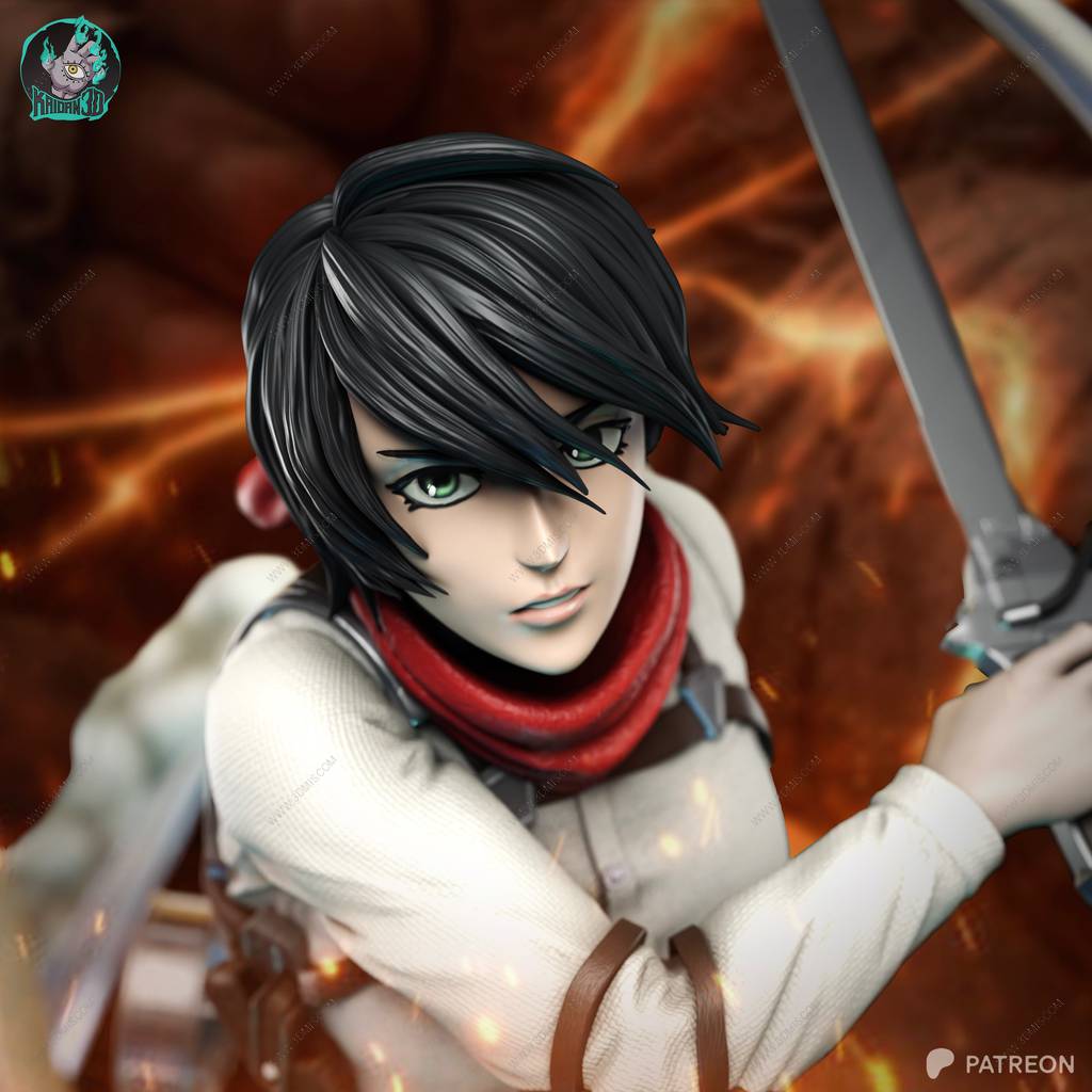 P站图纸印象馆 Kaidan 进击的巨人 三笠·阿克曼 Kaidan 进击的巨人 三笠·阿克曼