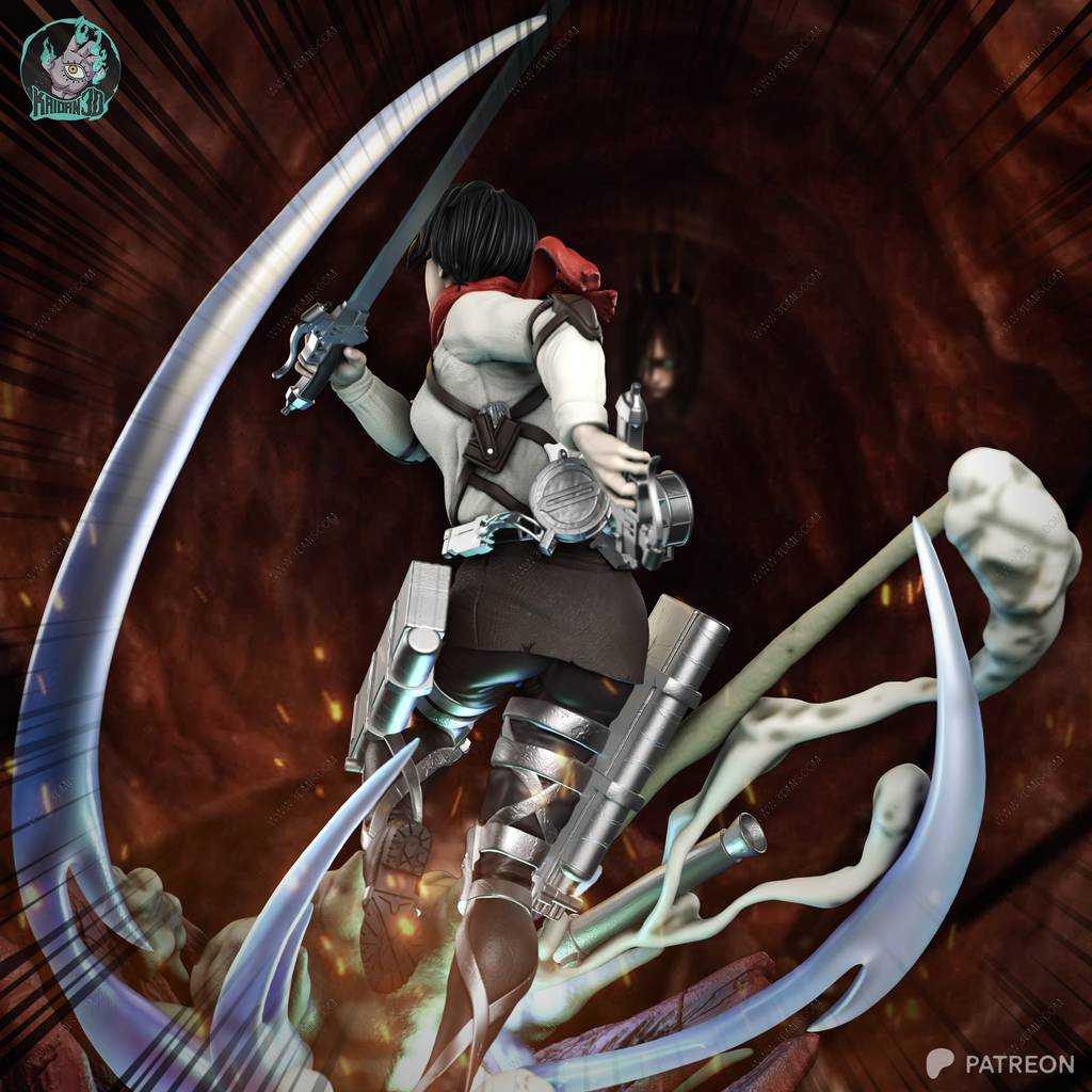 P站图纸印象馆 Kaidan 进击的巨人 三笠·阿克曼 Kaidan 进击的巨人 三笠·阿克曼