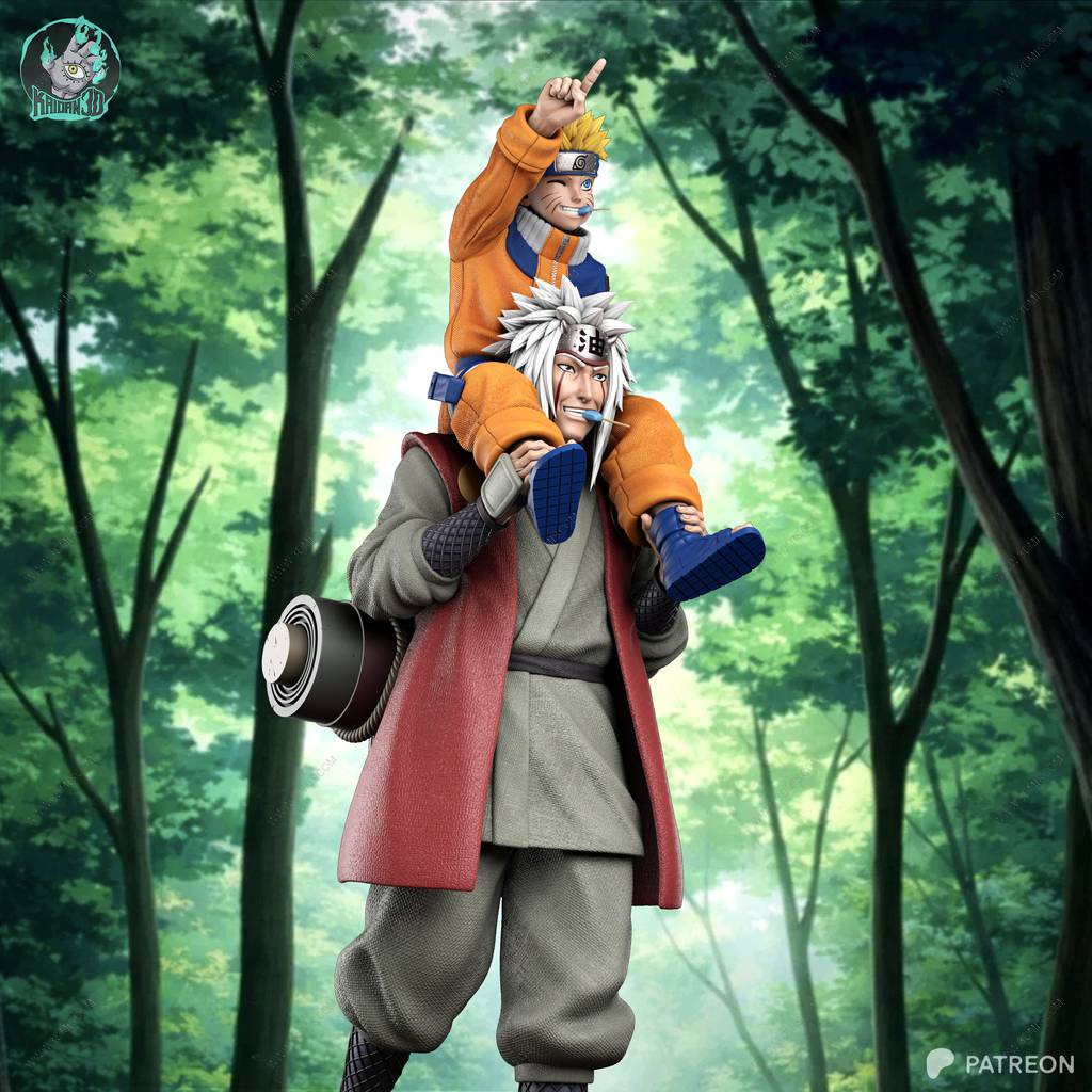 P站图纸印象馆 Kaidan 火影忍者 自来也和漩涡鸣人 Kaidan 火影忍者 自来也和漩涡鸣人