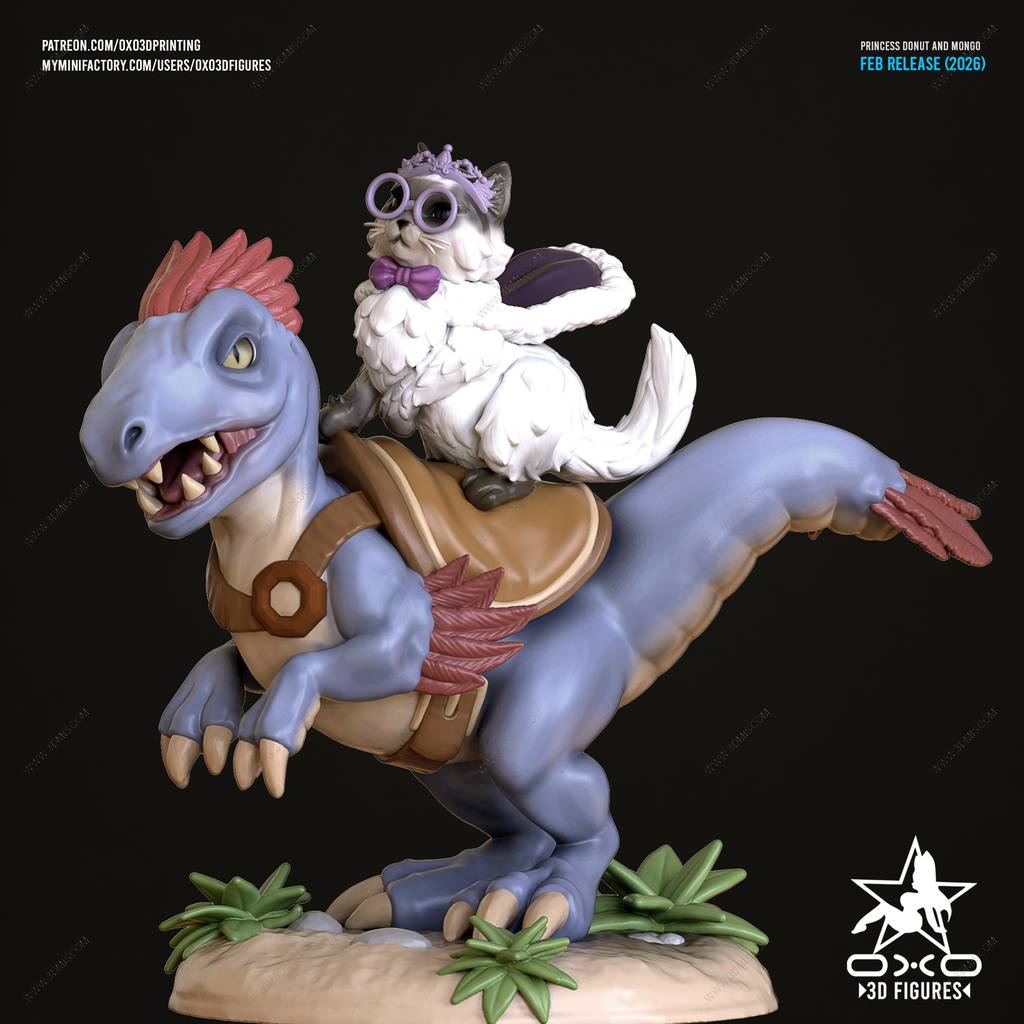 P站图纸印象馆 OXO3D 甜甜圈公主和芒果 OXO3D 甜甜圈公主和芒果