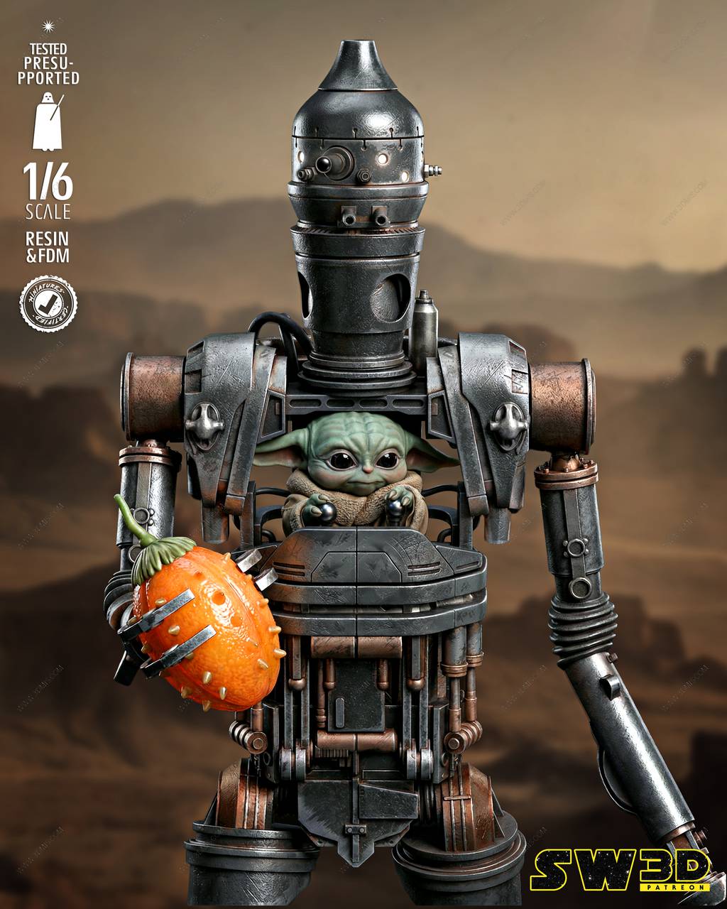 P站图纸印象馆 SW3D 星球大战 IG-12和格洛古 SW3D 星球大战 IG-12和格洛古
