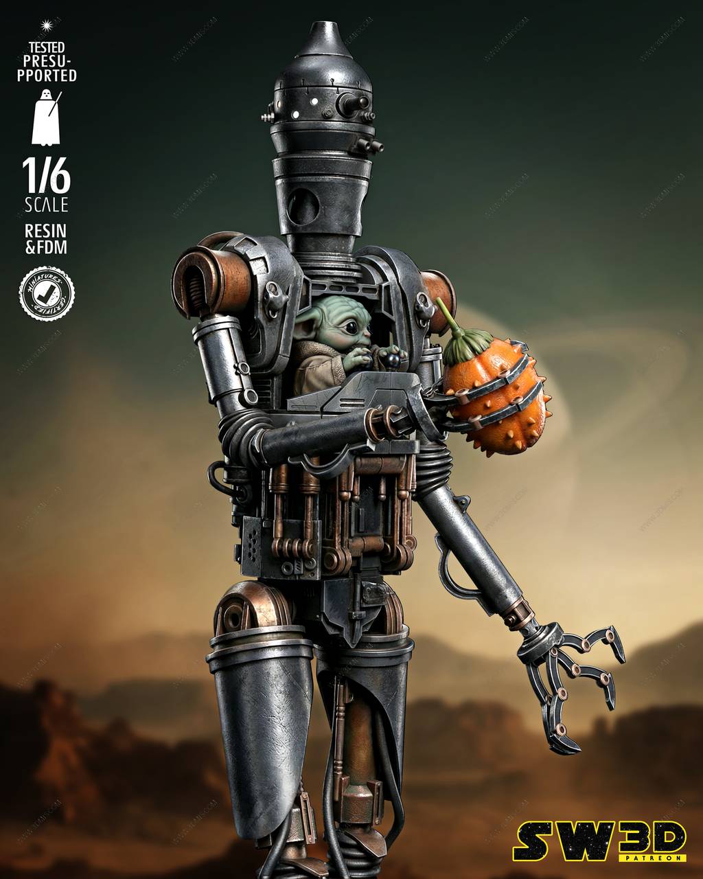 P站图纸印象馆 SW3D 星球大战 IG-12和格洛古 SW3D 星球大战 IG-12和格洛古