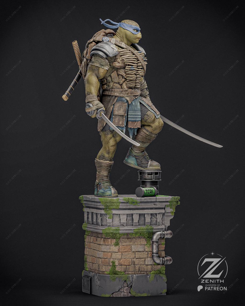 P站图纸印象馆 ZEZ STUDIOS 忍者神龟 李奥纳多 ZEZ STUDIOS 忍者神龟 李奥纳多