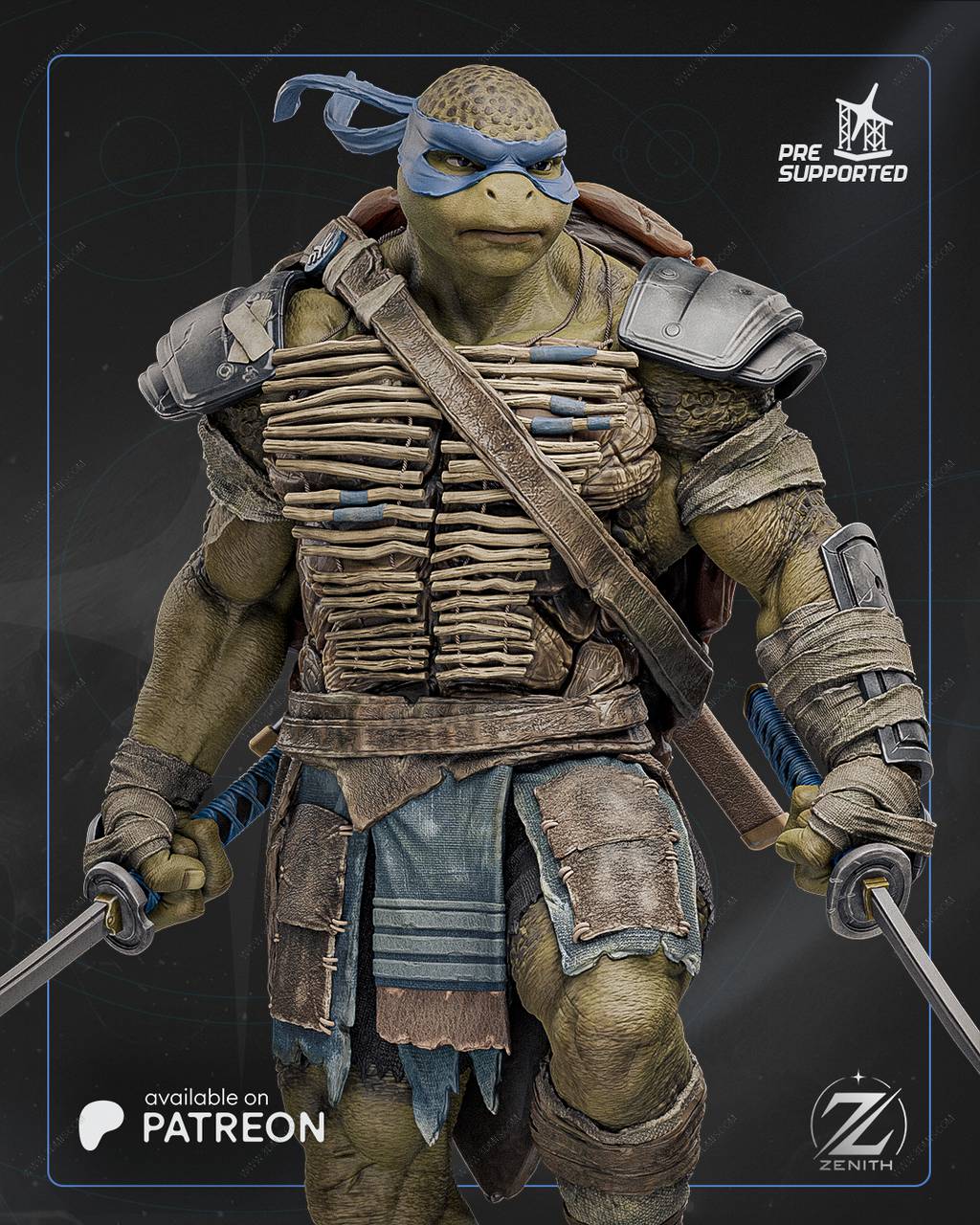 P站图纸印象馆 ZEZ STUDIOS 忍者神龟 李奥纳多 ZEZ STUDIOS 忍者神龟 李奥纳多