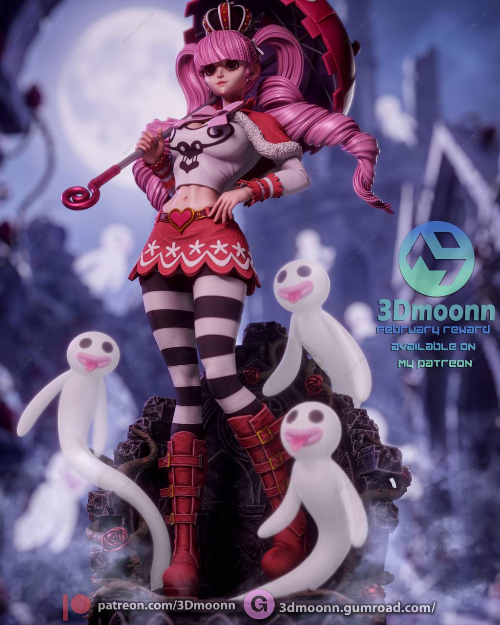P站图纸印象馆 3Dmoonn 航海王 佩罗娜 3Dmoonn 航海王 佩罗娜