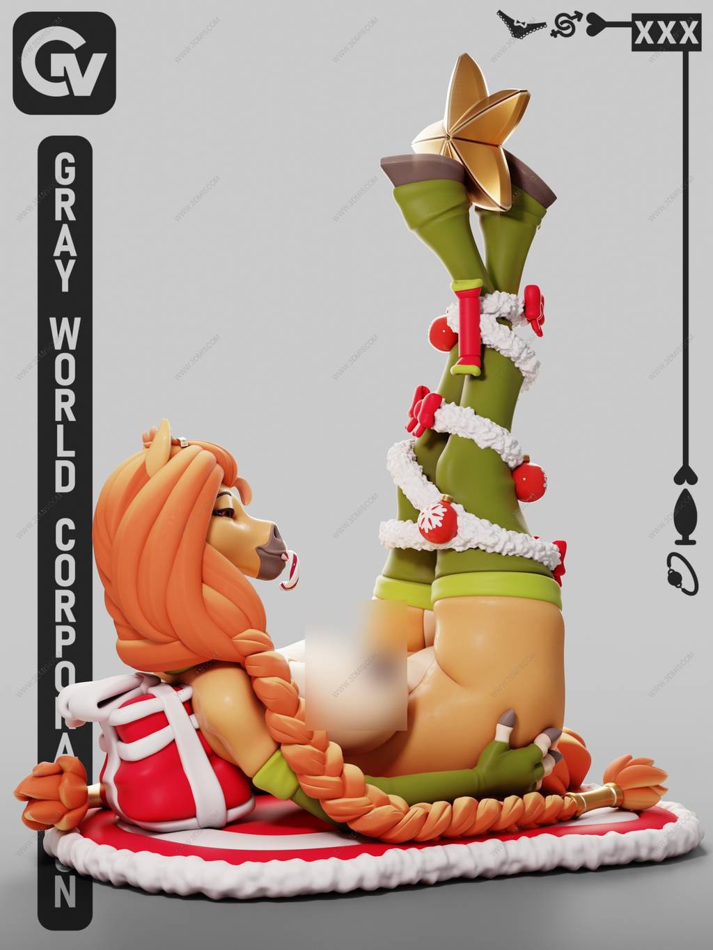 P站图纸印象馆 GrayWorld 毛茸茸的马 GrayWorld 毛茸茸的马