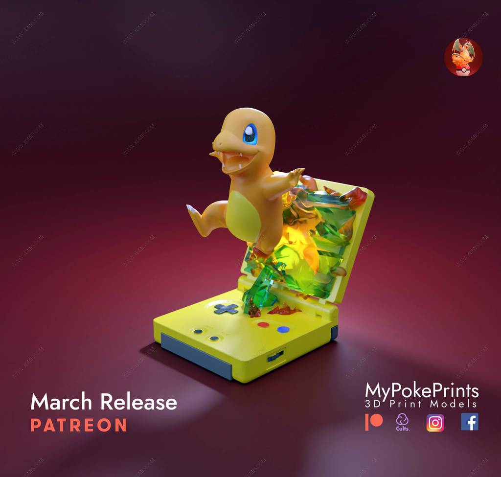 P站图纸印象馆 MPP 精灵宝可梦 小火龙 MPP 精灵宝可梦 小火龙