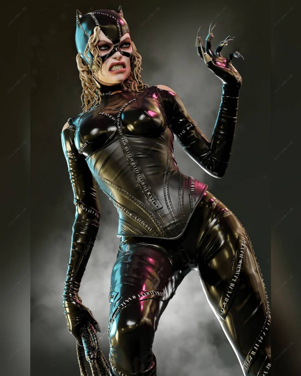 P站图纸印象馆 MCM3D DC漫画 蝙蝠侠归来 猫女 MCM3D DC漫画 蝙蝠侠归来 猫女