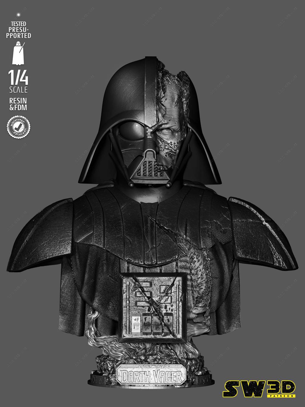 P站图纸印象馆 SW3D 星球大战 达斯·维德 SW3D 星球大战 达斯·维德