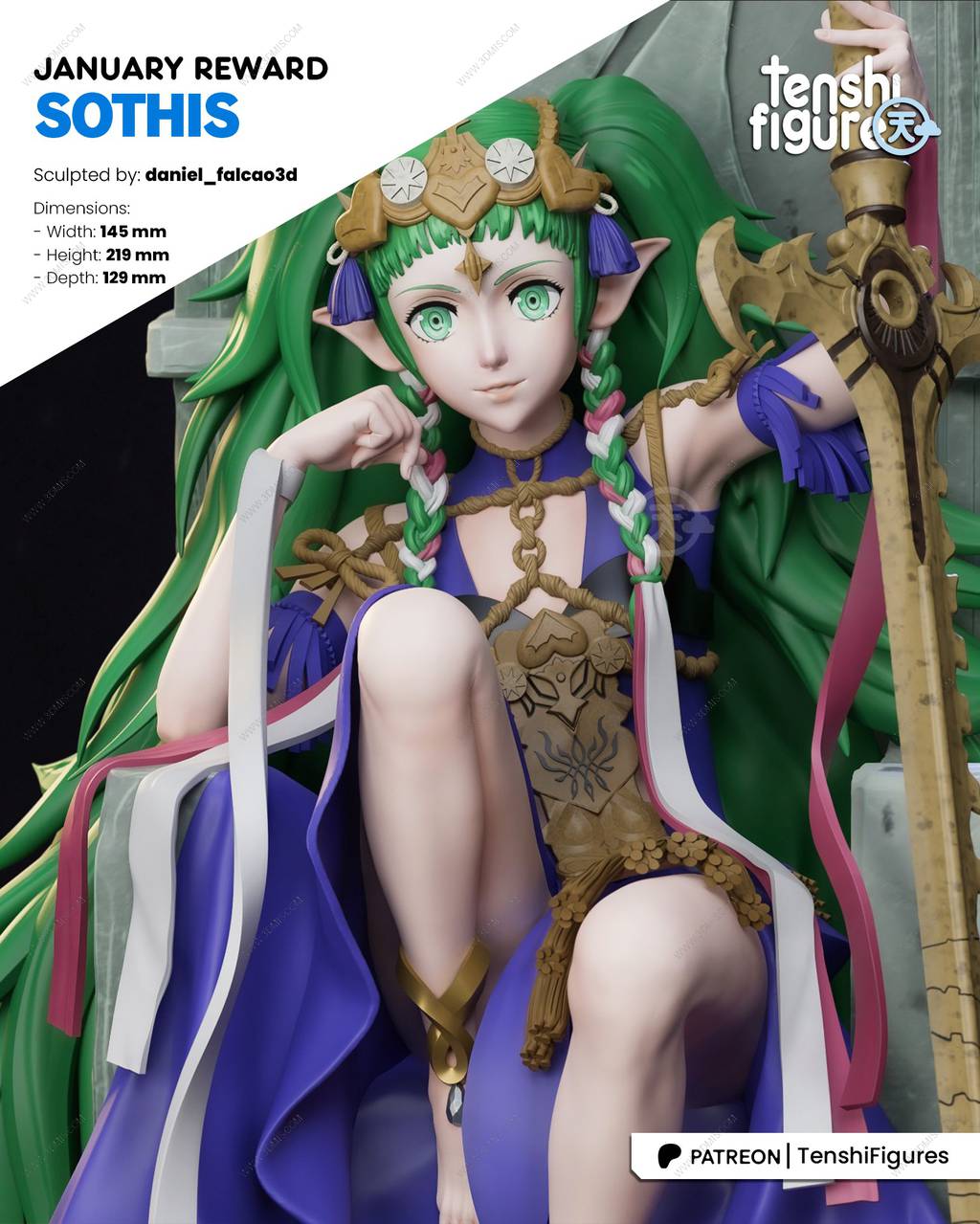 P站图纸印象馆 Tenshi Figures 火焰纹章:风花雪月 苏谛斯 Tenshi Figures 火焰纹章:风花雪月 苏谛斯