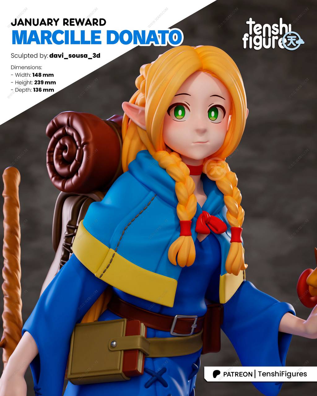 P站图纸印象馆 Tenshi Figures 迷宫饭 玛露西尔·多纳托 Tenshi Figures 迷宫饭 玛露西尔·多纳托