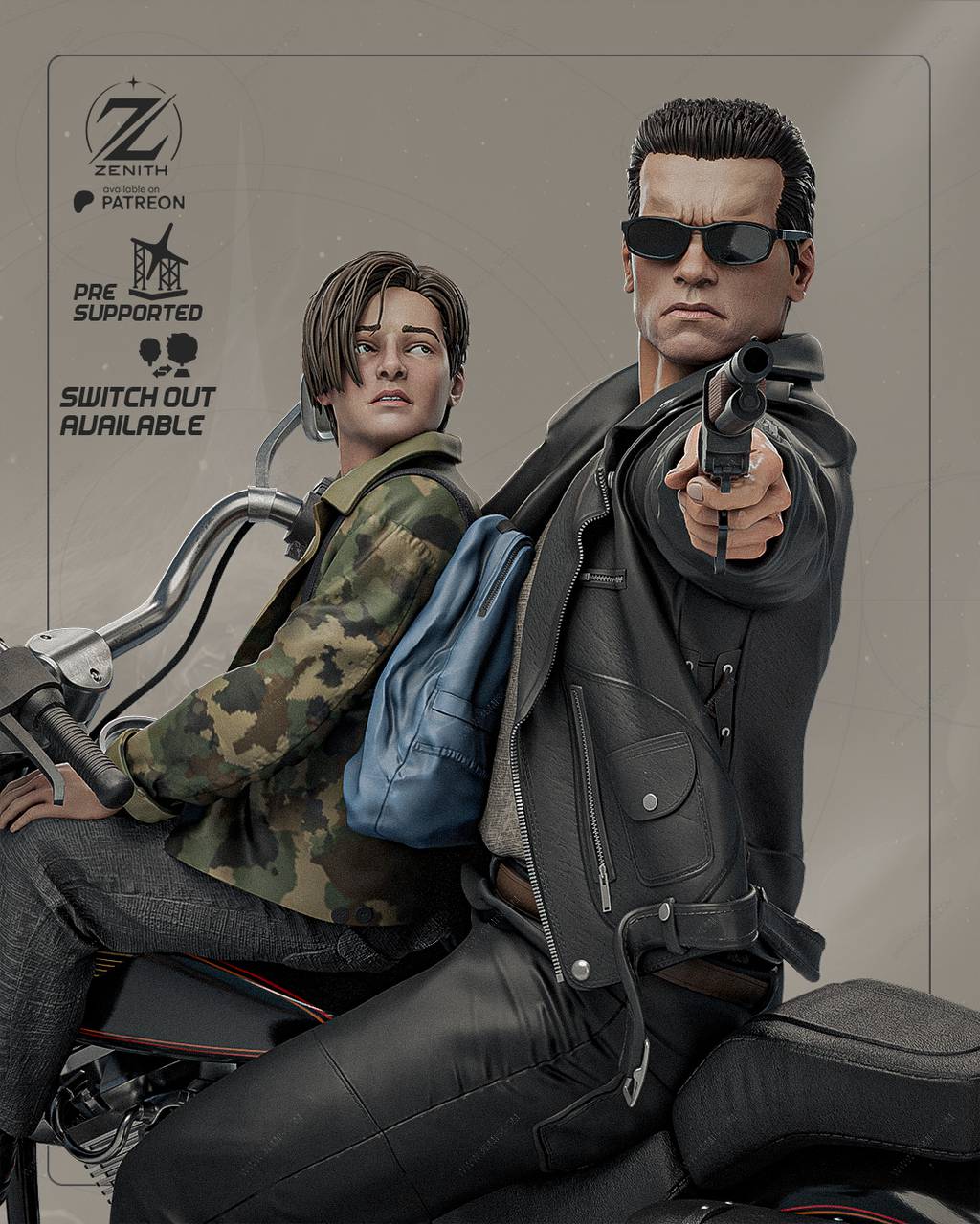 P站图纸印象馆 ZEZ STUDIOS 终结者 终结者和凯尔·里斯 ZEZ STUDIOS 终结者 终结者和凯尔·里斯