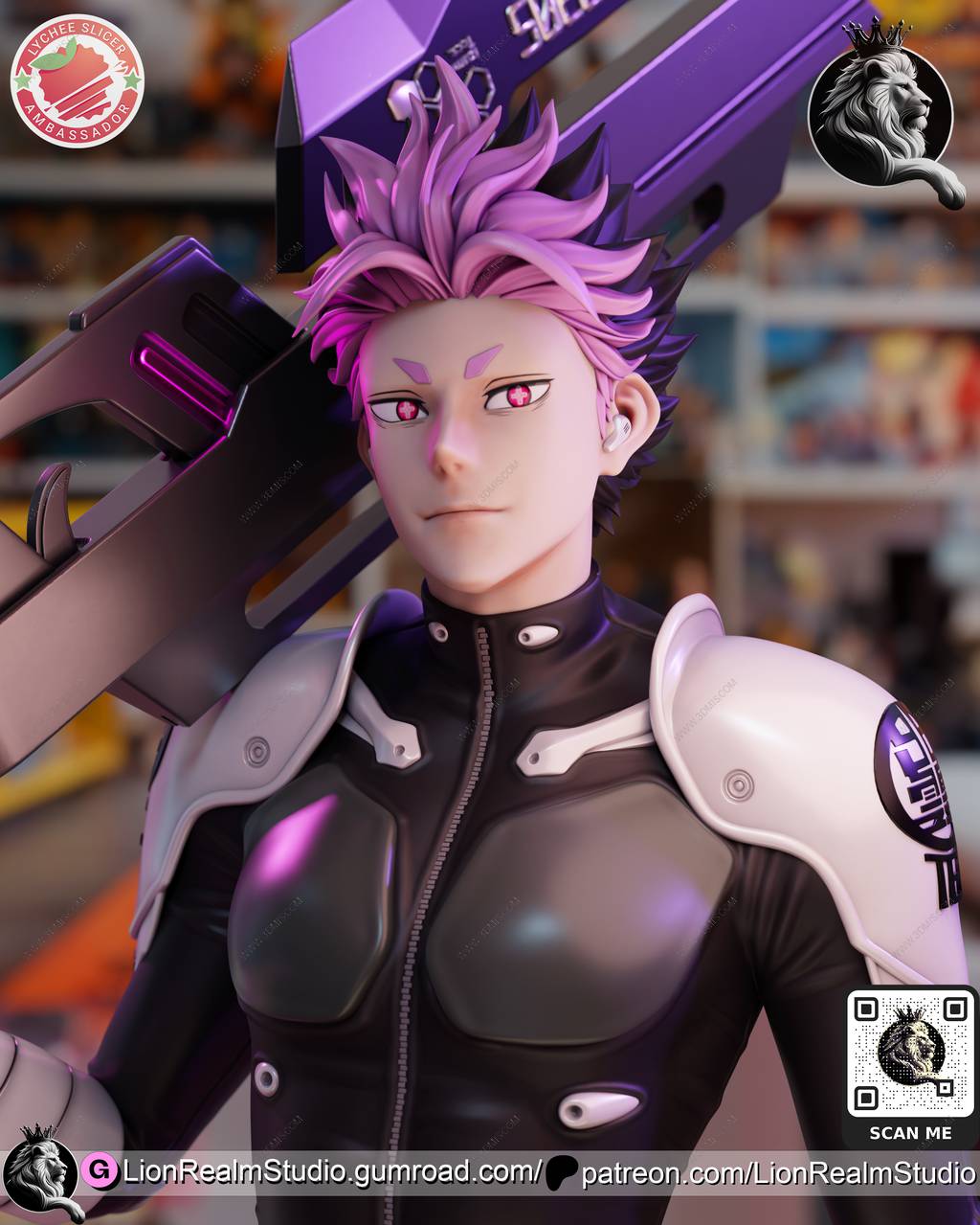 P站图纸印象馆 LionRealm 怪兽8号 鸣海弦 LionRealm 怪兽8号 鸣海弦