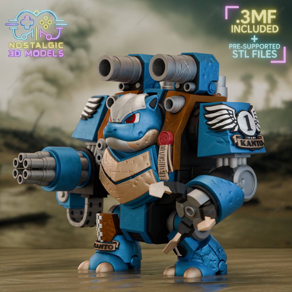 P站图纸印象馆 精灵宝可梦 水箭龟 精灵宝可梦 水箭龟