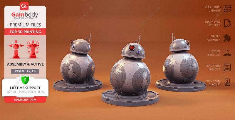 P站图纸印象馆 Gambody 星球大战 BB-8 Gambody 星球大战 BB-8