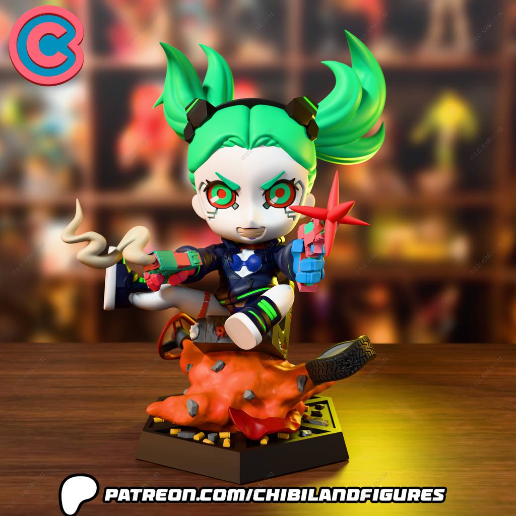 P站图纸印象馆 Chibi Land Figures 赛博朋克 边缘行者 丽贝卡 Chibi Land Figures 赛博朋克 边缘行者 丽贝卡