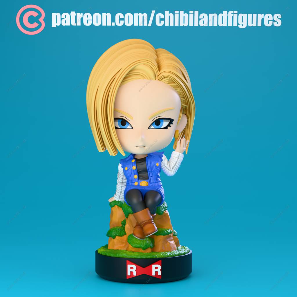 P站图纸印象馆 Chibi Land Figures 龙珠 人造人18号 Chibi Land Figures 龙珠 人造人18号