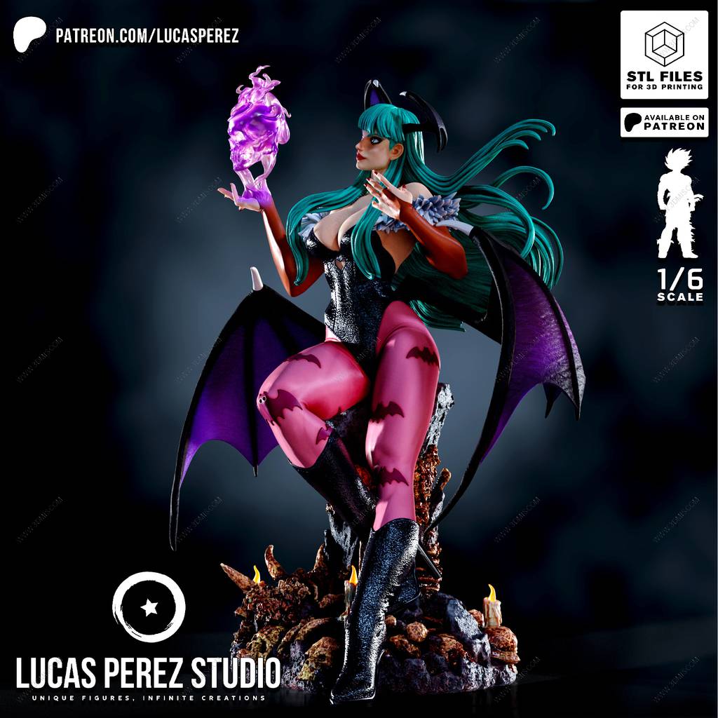 P站图纸印象馆 Lucas Perez 恶魔战士 莫莉卡·安斯兰特 Lucas Perez 恶魔战士 莫莉卡·安斯兰特