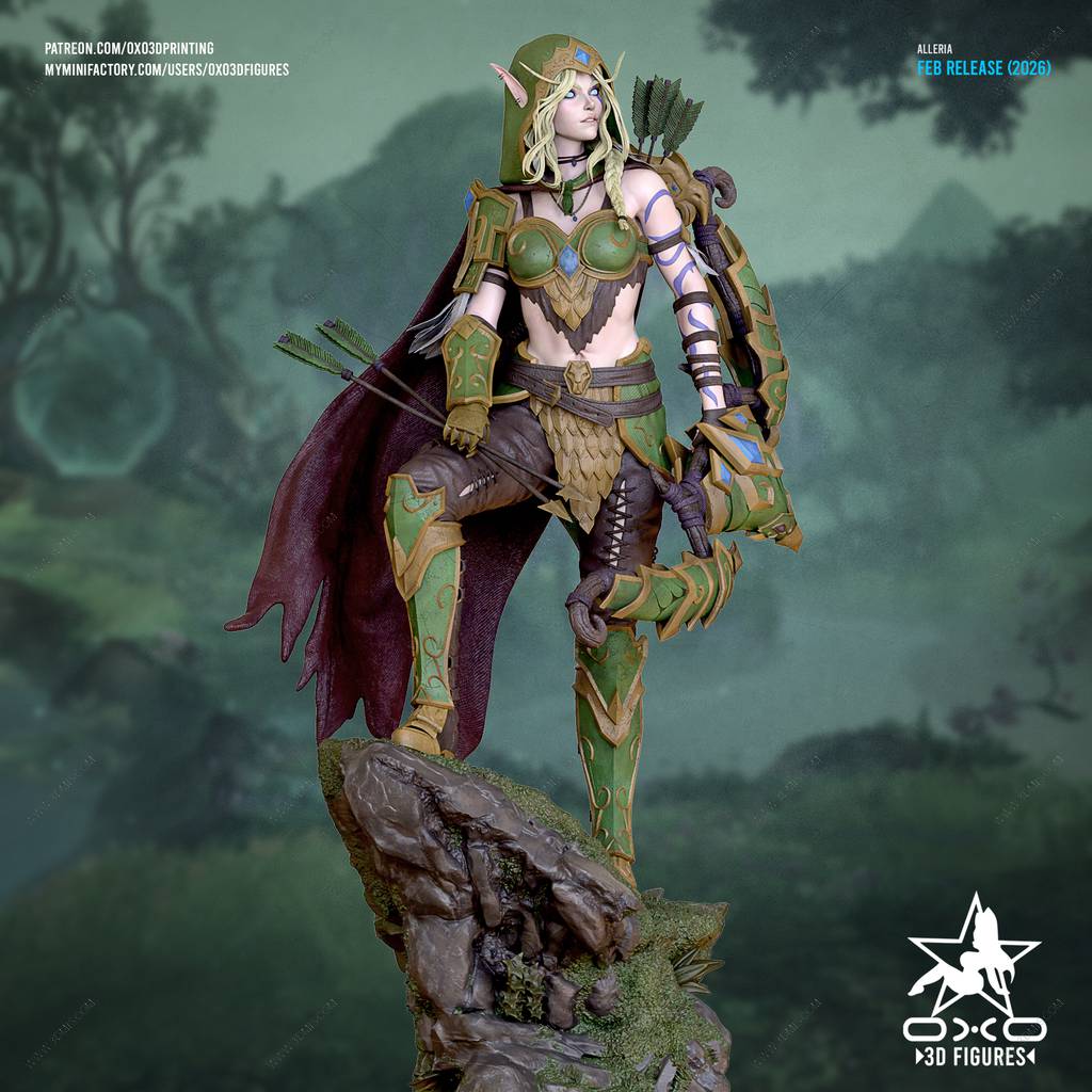 P站图纸印象馆 OXO3D 魔兽世界 奥蕾莉亚·风行者 OXO3D 魔兽世界 奥蕾莉亚·风行者