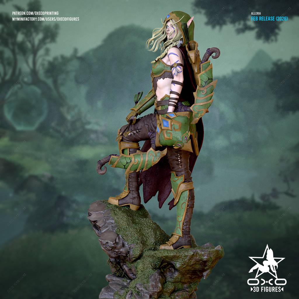 P站图纸印象馆 OXO3D 魔兽世界 奥蕾莉亚·风行者 OXO3D 魔兽世界 奥蕾莉亚·风行者