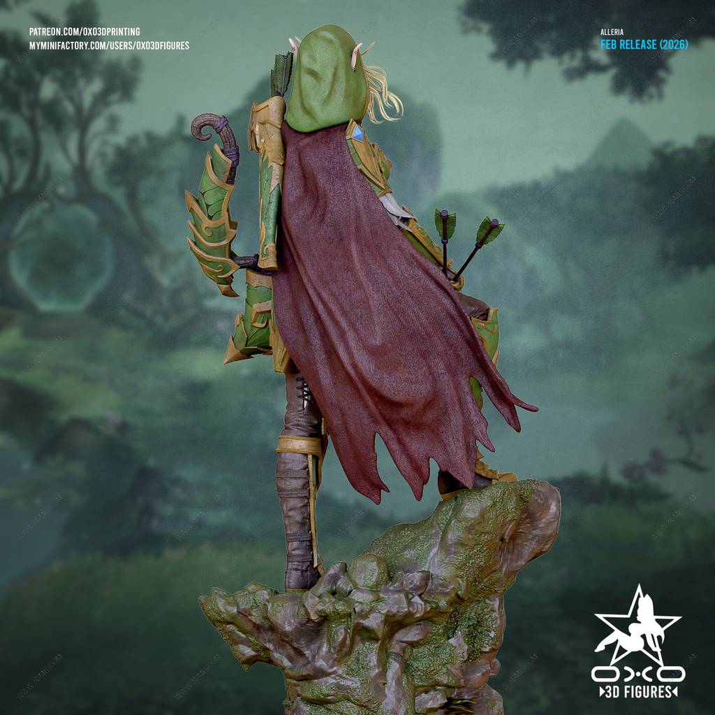 P站图纸印象馆 OXO3D 魔兽世界 奥蕾莉亚·风行者 OXO3D 魔兽世界 奥蕾莉亚·风行者