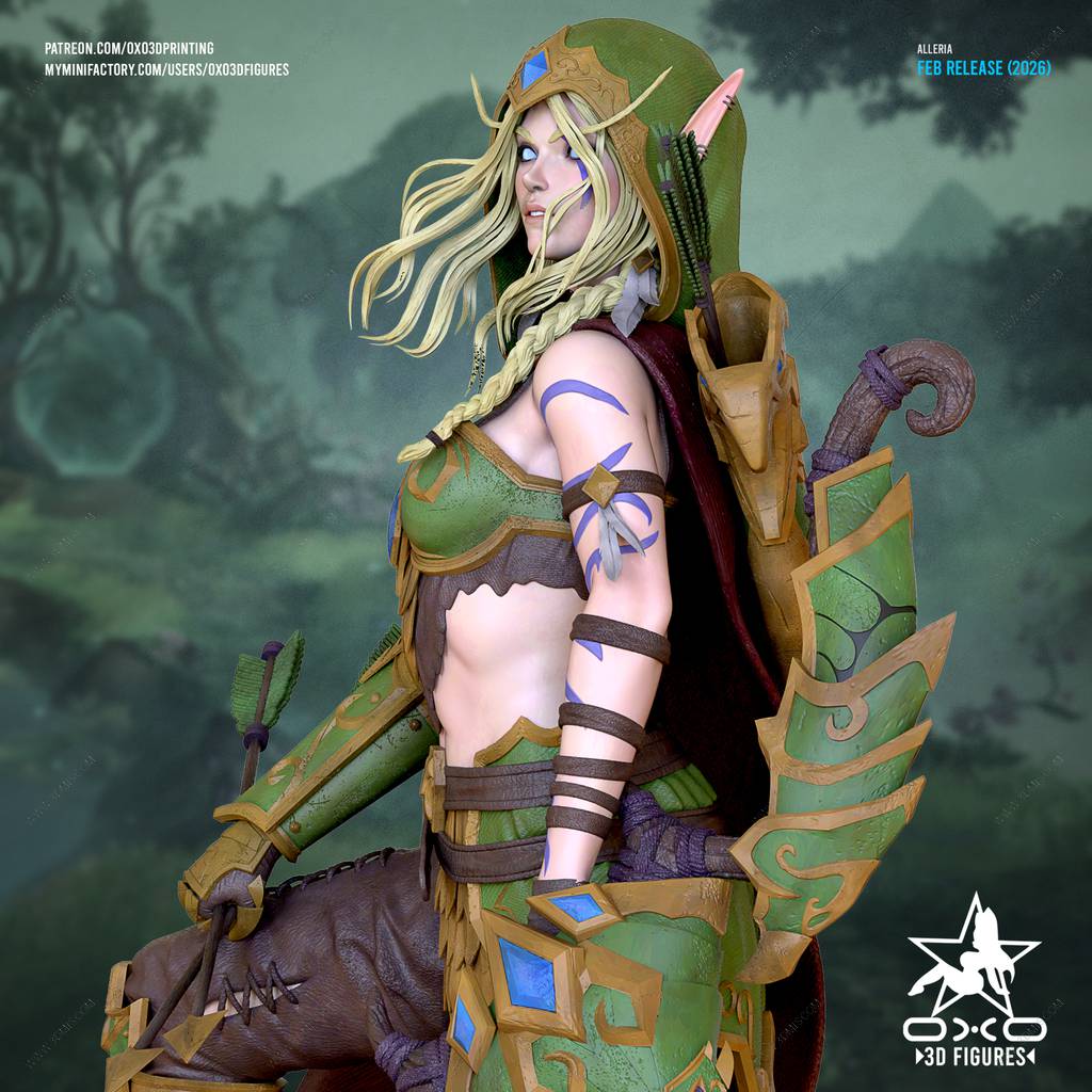 P站图纸印象馆 OXO3D 魔兽世界 奥蕾莉亚·风行者 OXO3D 魔兽世界 奥蕾莉亚·风行者