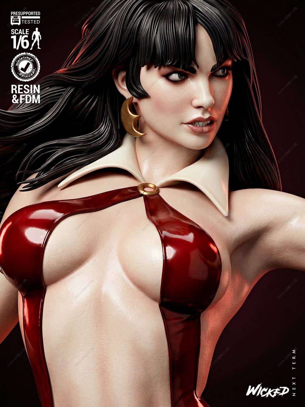P站图纸印象馆 3DWicked 吸血女王 梵蓓娜 3DWicked 吸血女王 梵蓓娜