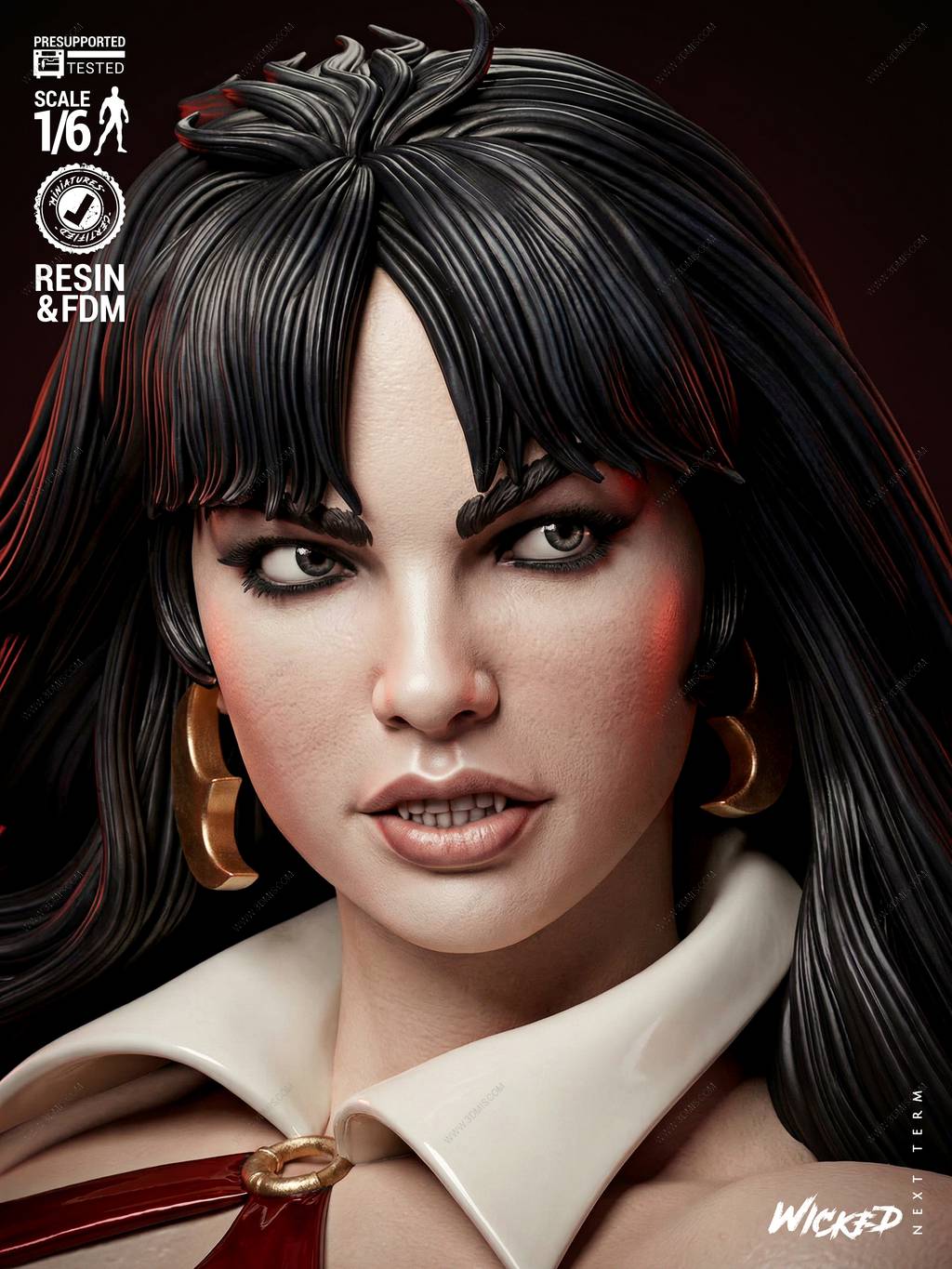 P站图纸印象馆 3DWicked 吸血女王 梵蓓娜 3DWicked 吸血女王 梵蓓娜