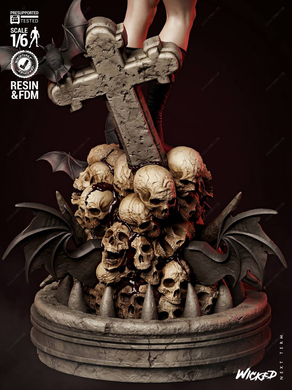 P站图纸印象馆 3DWicked 吸血女王 梵蓓娜 3DWicked 吸血女王 梵蓓娜