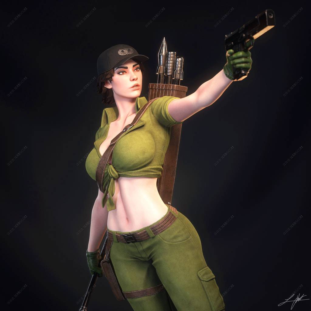 P站图纸印象馆 ABE3D 特种部队 杰伊女士 ABE3D 特种部队 杰伊女士