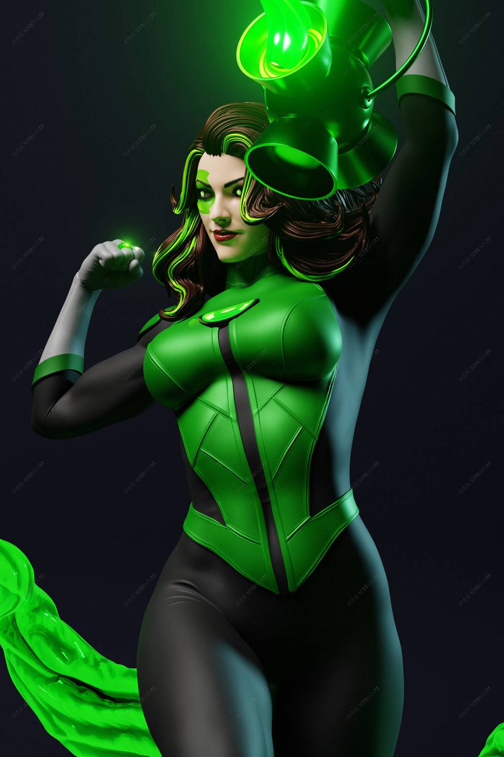 P站图纸印象馆 ABE3D DC漫画 杰西卡·克鲁兹 ABE3D DC漫画 杰西卡·克鲁兹