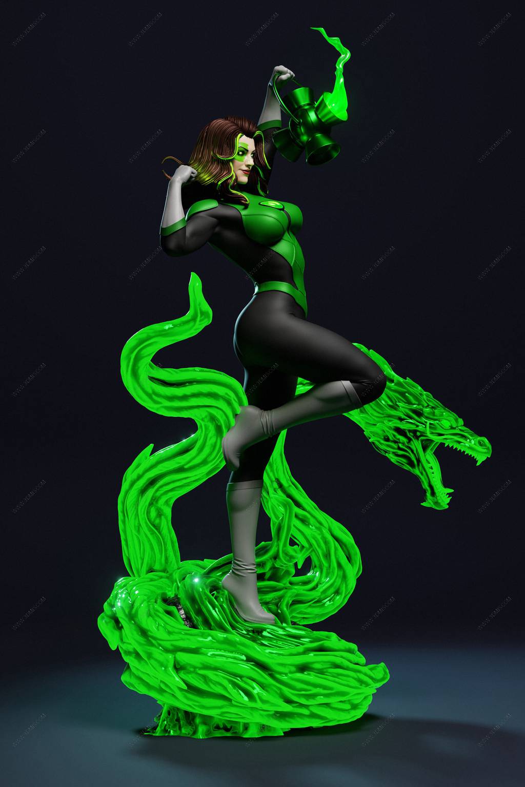 P站图纸印象馆 ABE3D DC漫画 杰西卡·克鲁兹 ABE3D DC漫画 杰西卡·克鲁兹