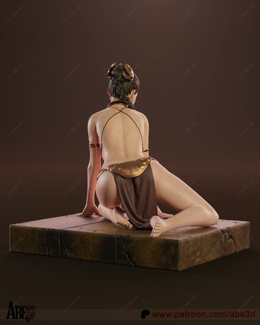 P站图纸印象馆 ABE3D 星球大战 莱娅公主 ABE3D 星球大战 莱娅公主