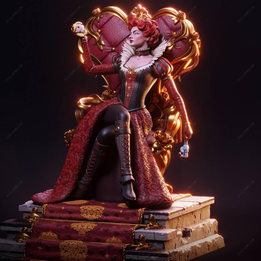 P站图纸印象馆 CA3D 爱丽丝梦游仙境 红皇后 CA3D 爱丽丝梦游仙境 红皇后