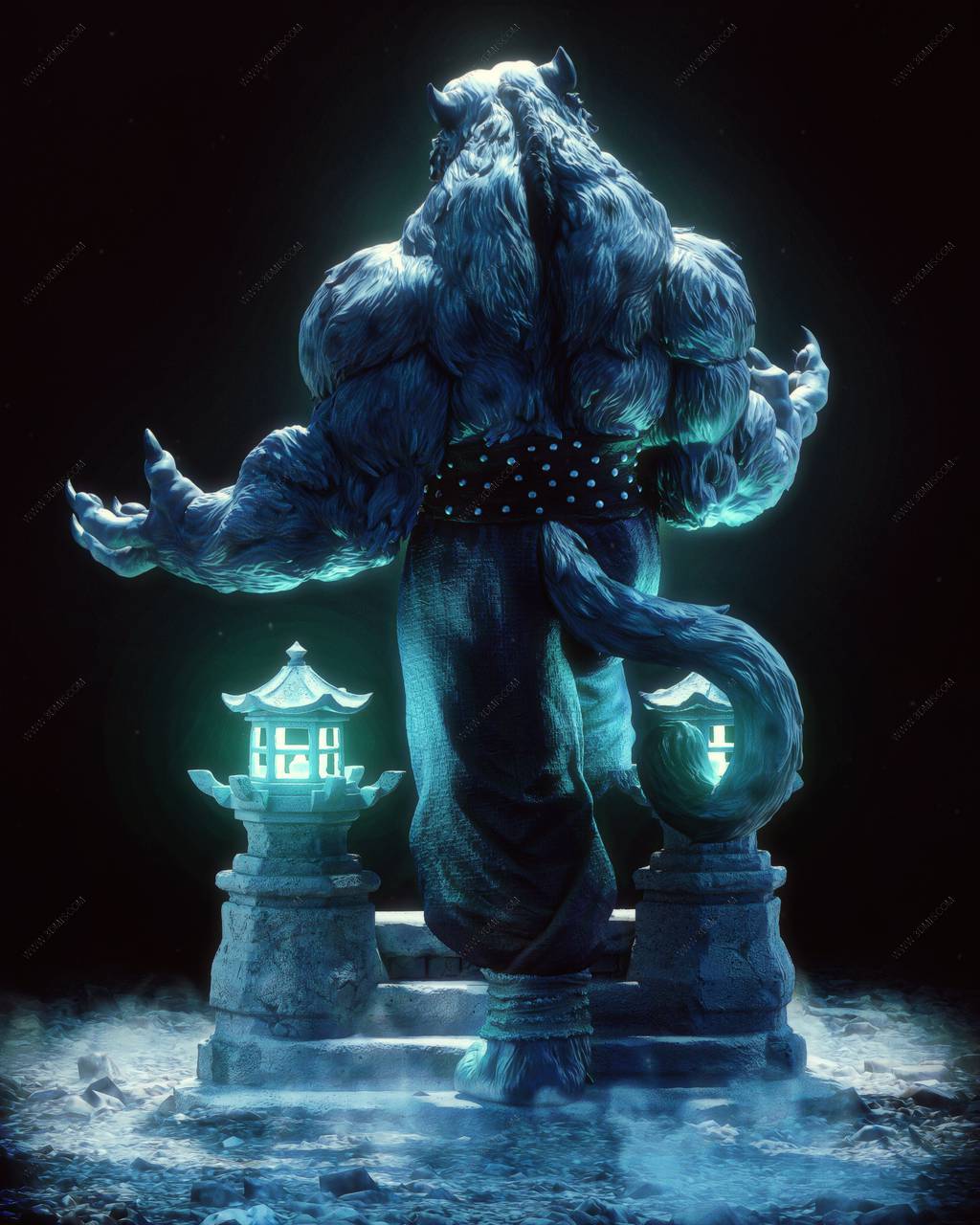 P站图纸印象馆 CA3D 功夫熊猫 大龙 CA3D 功夫熊猫 大龙