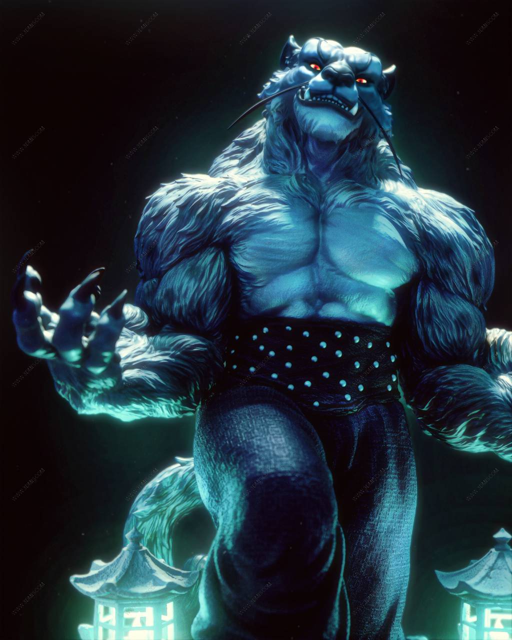 P站图纸印象馆 CA3D 功夫熊猫 大龙 CA3D 功夫熊猫 大龙